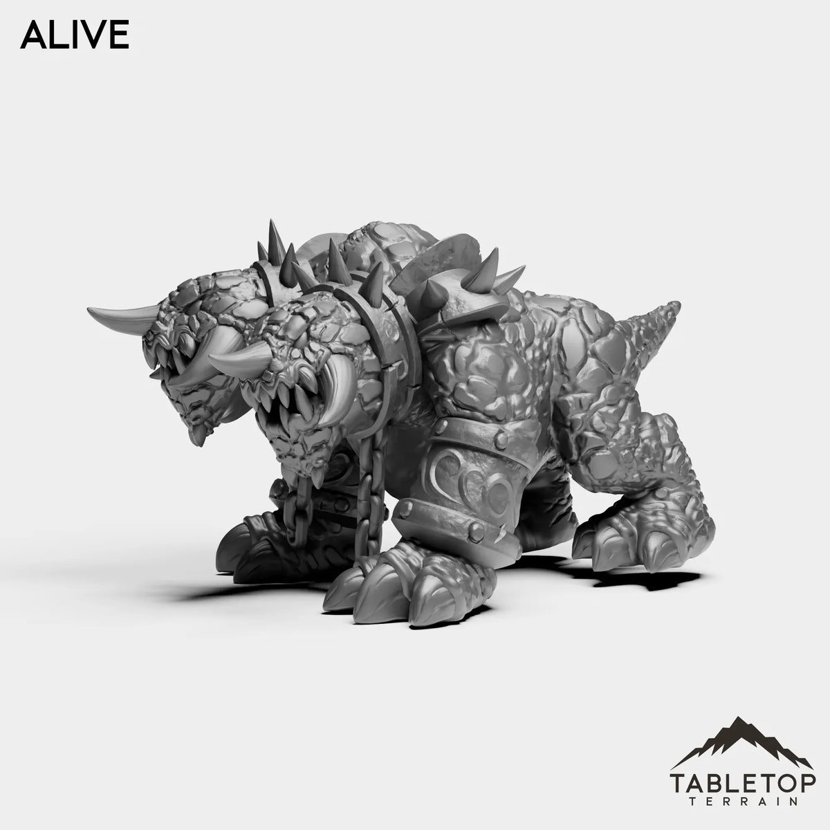 Tabletop Terrain Miniature Magma Dog