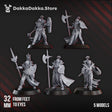 Tabletop Terrain Miniature Maidens of Praesidium Squad (x5)
