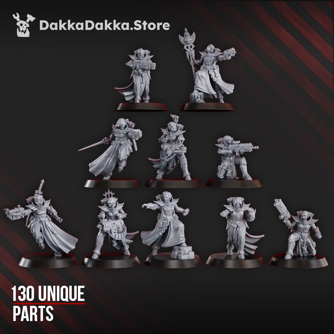 Tabletop Terrain Miniature Maidens of Vengeance (build kit)