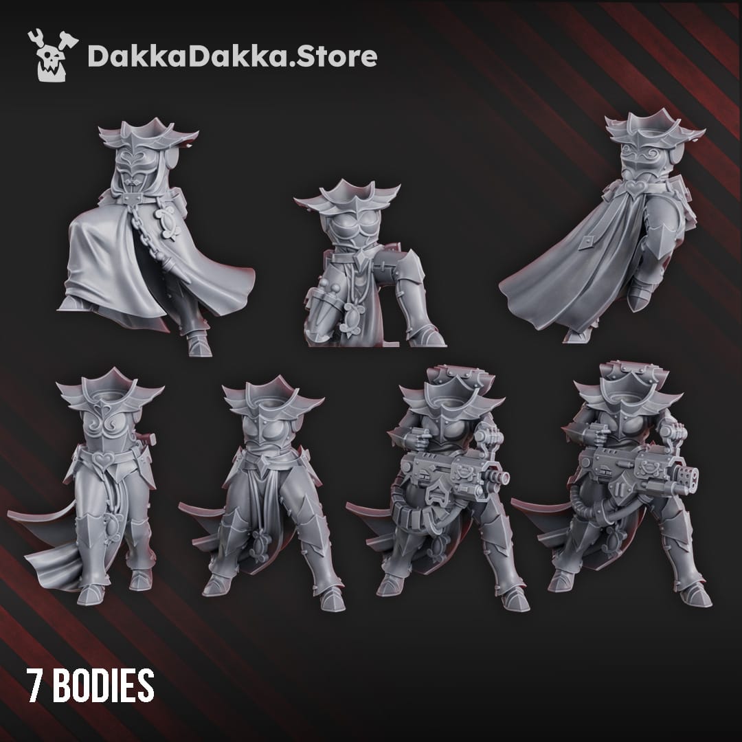 Tabletop Terrain Miniature Maidens of Vengeance (build kit)