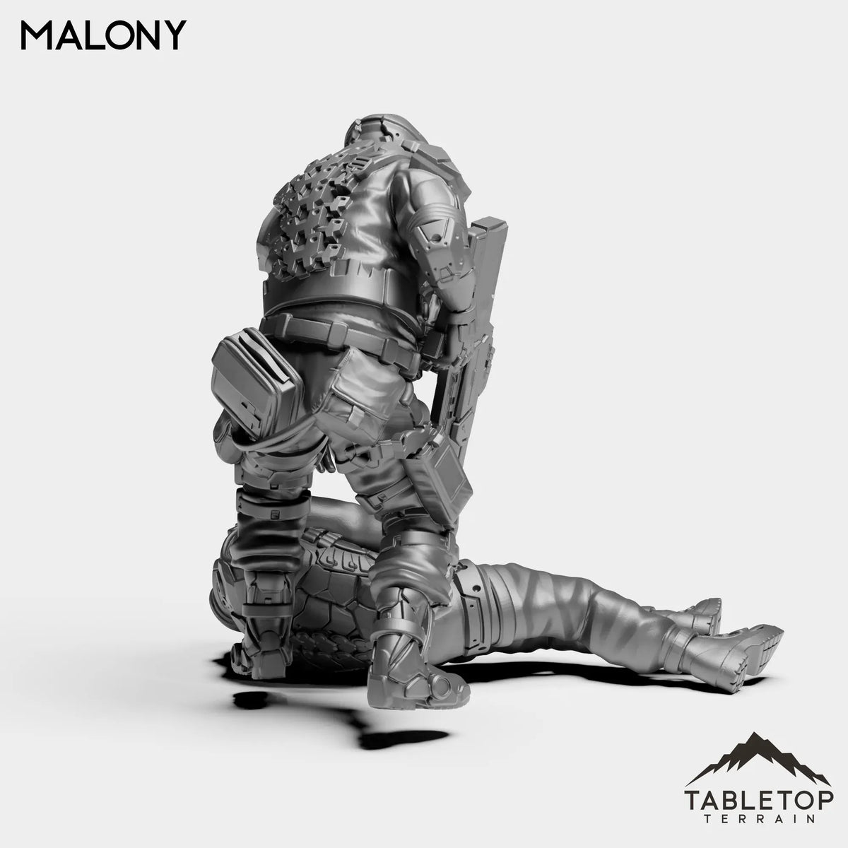 Tabletop Terrain Miniature Malony & Dead Guy - Shock Team