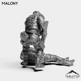 Tabletop Terrain Miniature Malony & Dead Guy - Shock Team