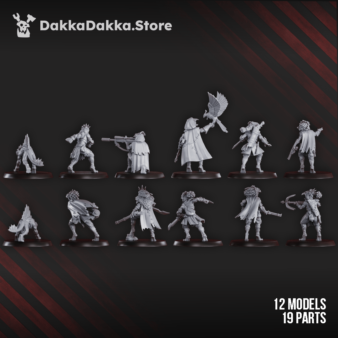 Tabletop Terrain Miniature Mar-Duk Tribe Liquidation Squad (x12)
