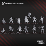 Tabletop Terrain Miniature Mar-Duk Tribe Liquidation Squad (x12)