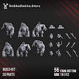 Tabletop Terrain Miniature Mar-Duk Tribe Riders / Furybeasts (build kit)