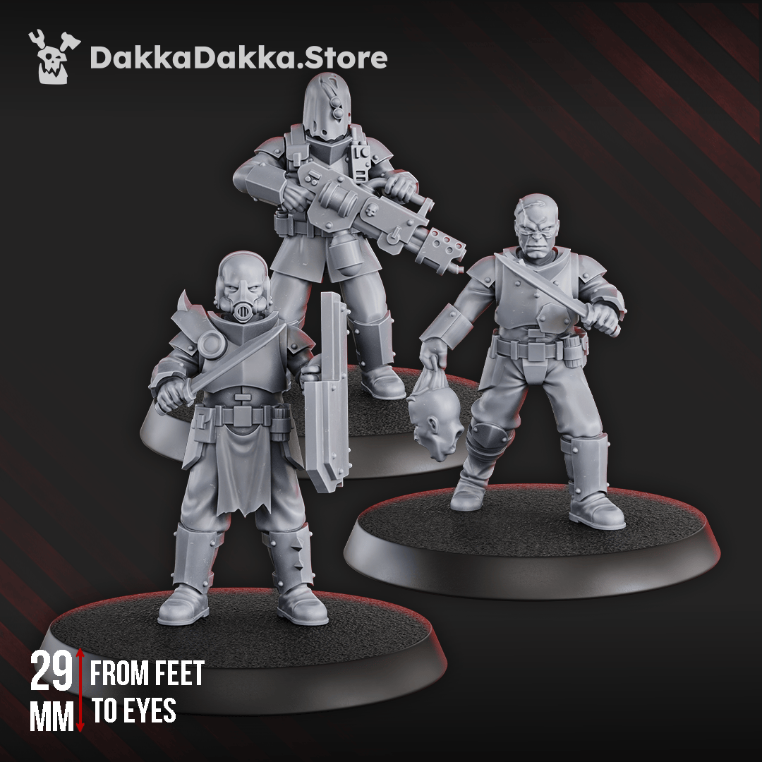 Tabletop Terrain Miniature Maverick Cultists (build kit)