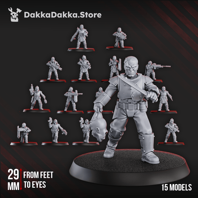 Tabletop Terrain Miniature Maverick Cultists Squad (x15)