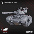 Tabletop Terrain Miniature Medium Battle Tank "Rapid Dagger" RD-77