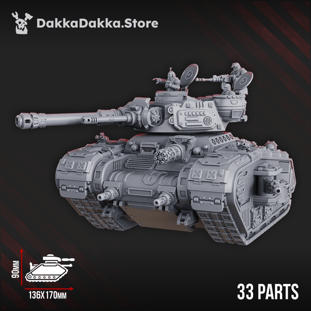 Tabletop Terrain Miniature Medium Battle Tank "Rapid Dagger" RD-77