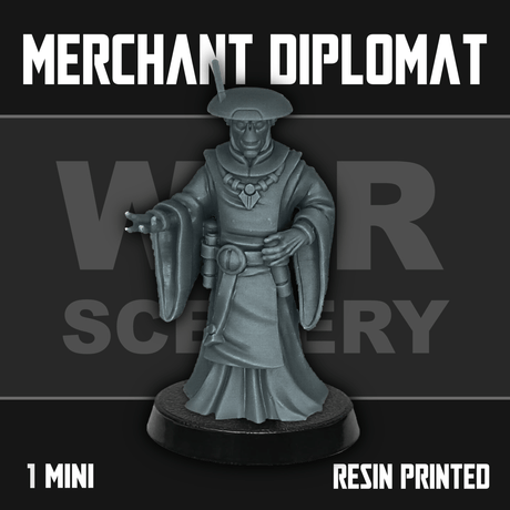 Tabletop Terrain Miniature Merchant Diplomat
