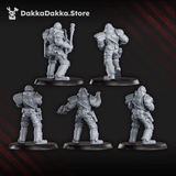 Tabletop Terrain Miniature Metal Militia Brigade (part 1)