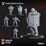 Tabletop Terrain Miniature Metal Militia Brigade (part 1)