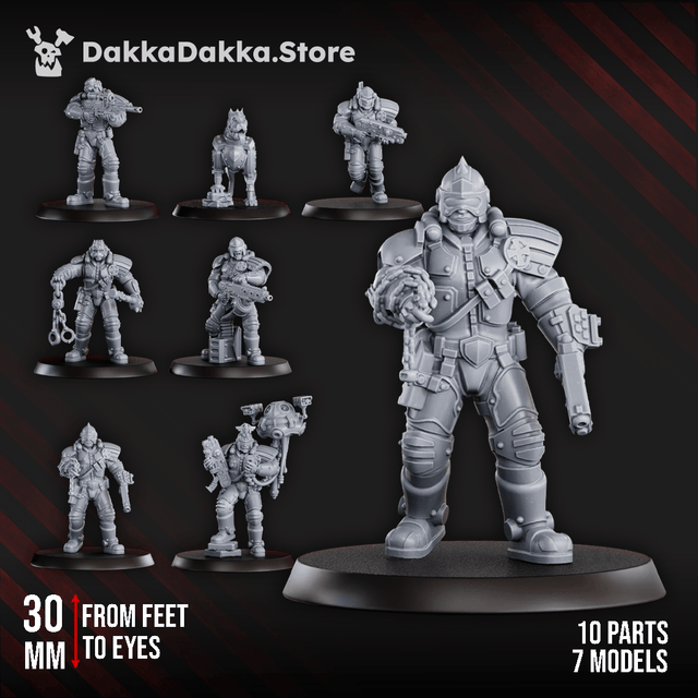 Tabletop Terrain Miniature Metal Militia Brigade (part 2)
