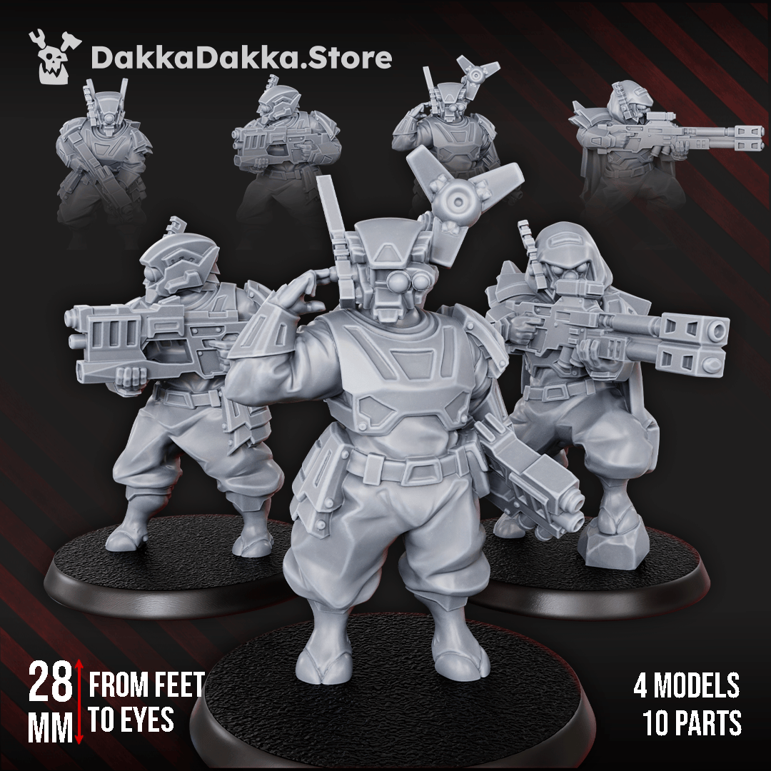 Tabletop Terrain Miniature Midnight Sun Covenant Operations Team (part 2)