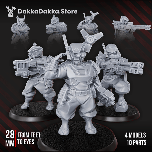 Tabletop Terrain Miniature Midnight Sun Covenant Operations Team (part 2)
