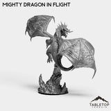 Tabletop Terrain Miniature Mighty Dragon In Flight