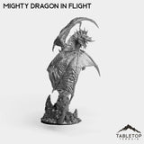Tabletop Terrain Miniature Mighty Dragon In Flight