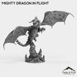 Tabletop Terrain Miniature Mighty Dragon In Flight