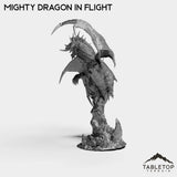 Tabletop Terrain Miniature Mighty Dragon In Flight