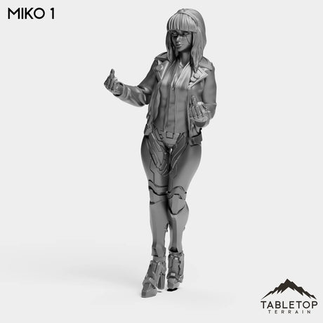 Tabletop Terrain Miniature Miko 1 Miko - Strike Team Omega & Almighty Friends