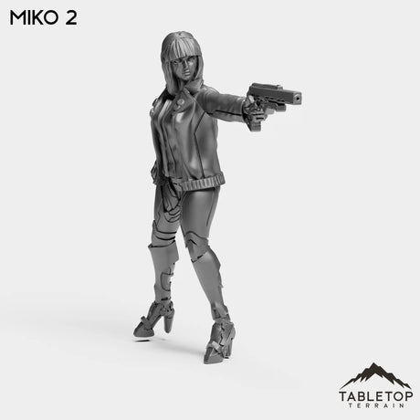 Tabletop Terrain Miniature Miko 2 Miko - Strike Team Omega & Almighty Friends