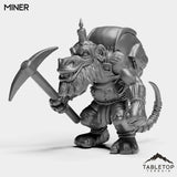 Tabletop Terrain Miniature Miner Kobolds