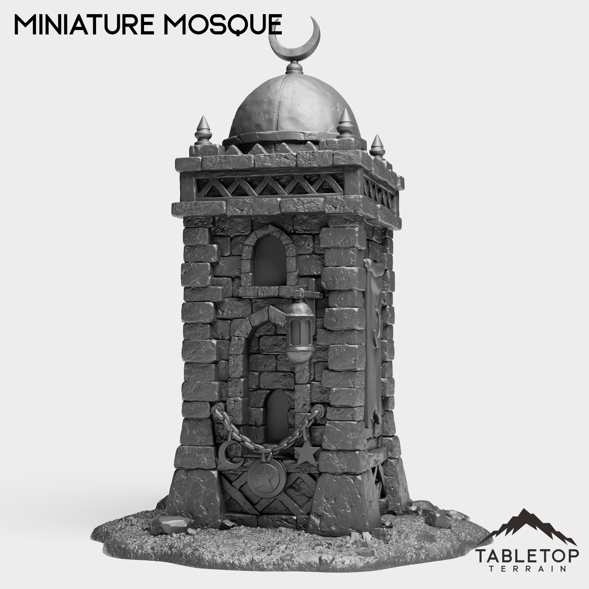 Tabletop Terrain Miniature Miniature Mosque - Grimdark Terrain