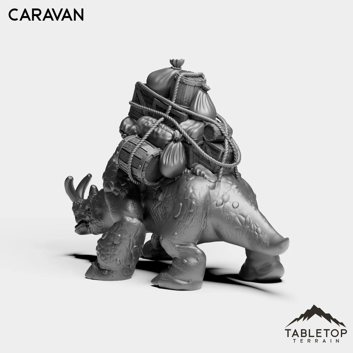 Tabletop Terrain Miniature Minotaur Caravan
