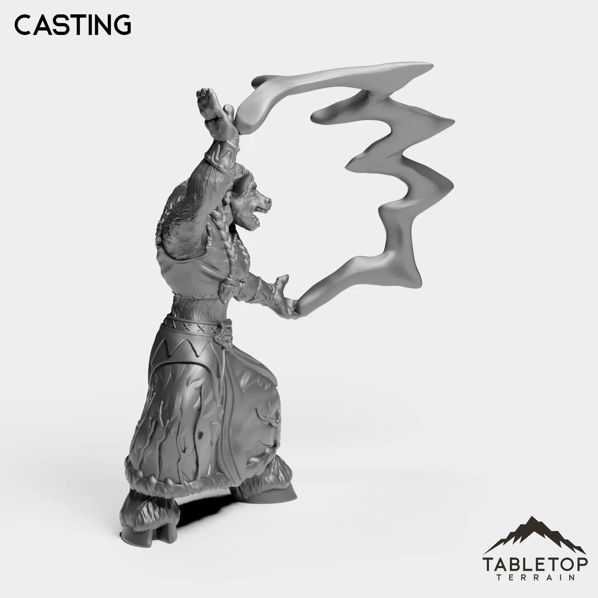Tabletop Terrain Miniature Minotaur Druid Female