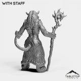 Tabletop Terrain Miniature Minotaur Druid Female