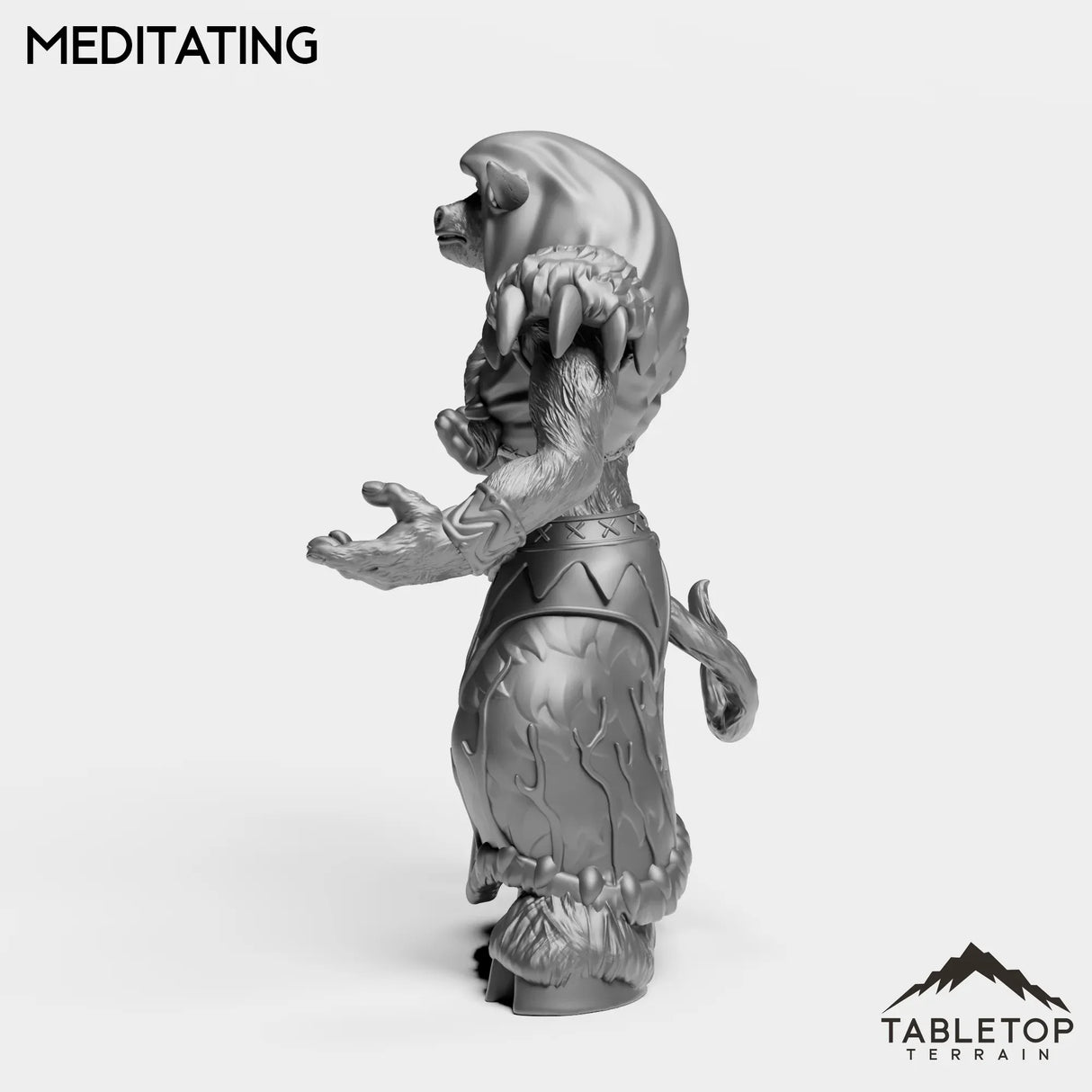 Tabletop Terrain Miniature Minotaur Druid Female