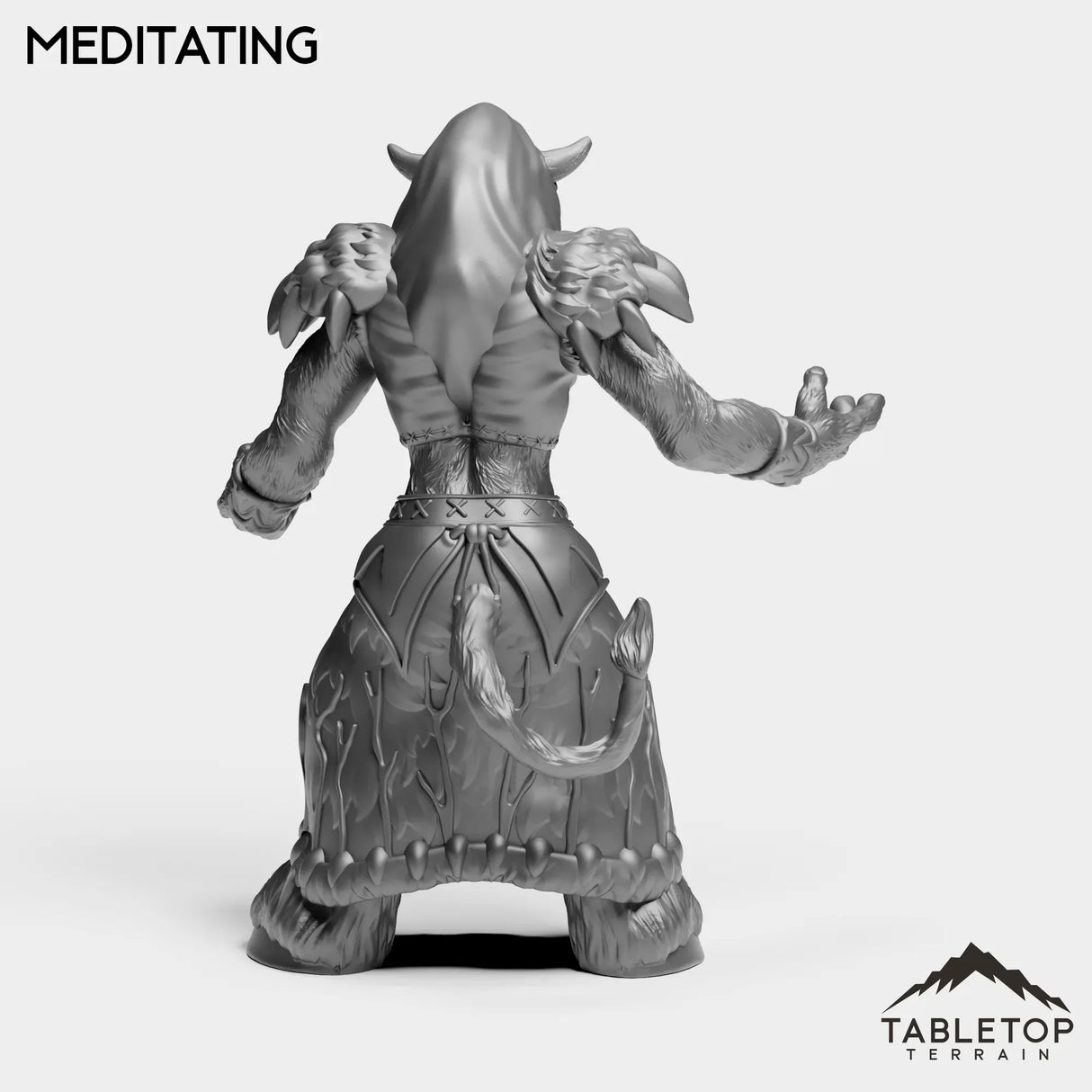 Tabletop Terrain Miniature Minotaur Druid Female