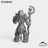 Tabletop Terrain Miniature Minotaur Heritage Druid Female