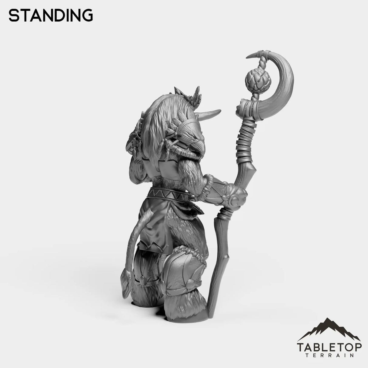 Tabletop Terrain Miniature Minotaur Heritage Druid Female