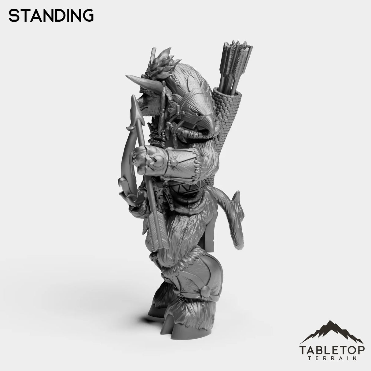 Tabletop Terrain Miniature Minotaur Heritage Hunter Female