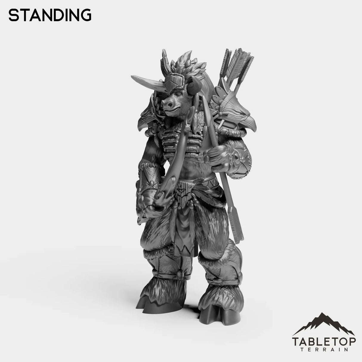 Tabletop Terrain Miniature Minotaur Heritage Hunter Female