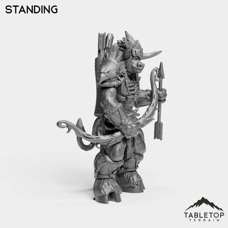 Tabletop Terrain Miniature Minotaur Heritage Hunter Female
