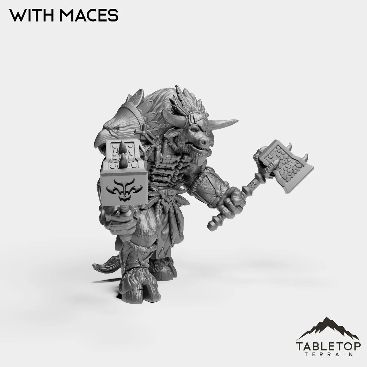 Tabletop Terrain Miniature Minotaur Heritage Shaman