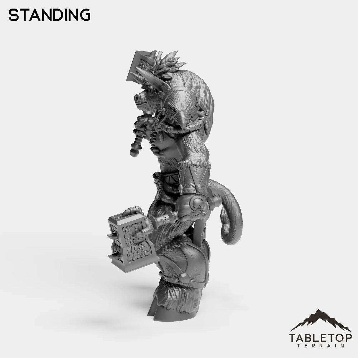 Tabletop Terrain Miniature Minotaur Heritage Warrior Female