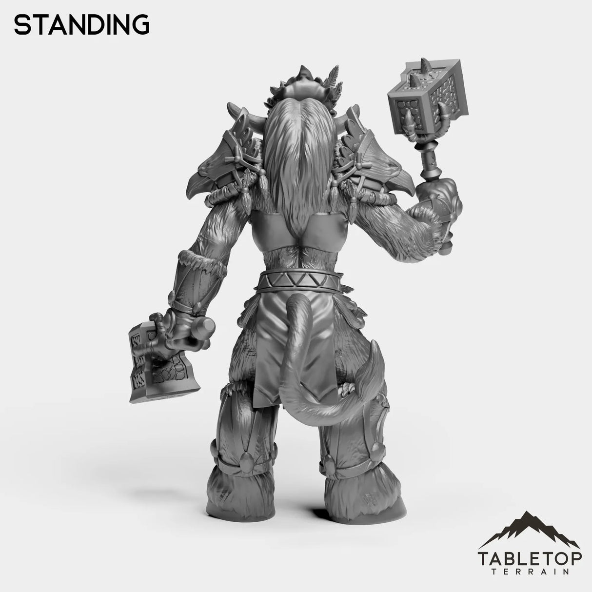 Tabletop Terrain Miniature Minotaur Heritage Warrior Female