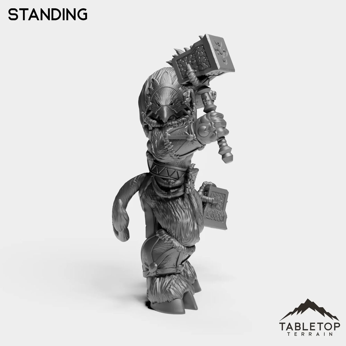 Tabletop Terrain Miniature Minotaur Heritage Warrior Female