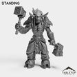 Tabletop Terrain Miniature Minotaur Heritage Warrior Female