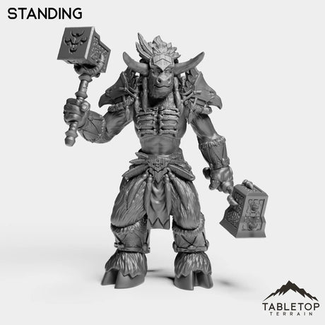 Tabletop Terrain Miniature Minotaur Heritage Warrior Female