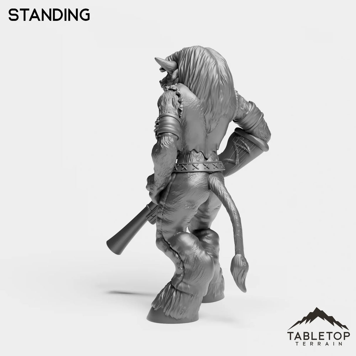 Tabletop Terrain Miniature Minotaur Hunter Starter Female