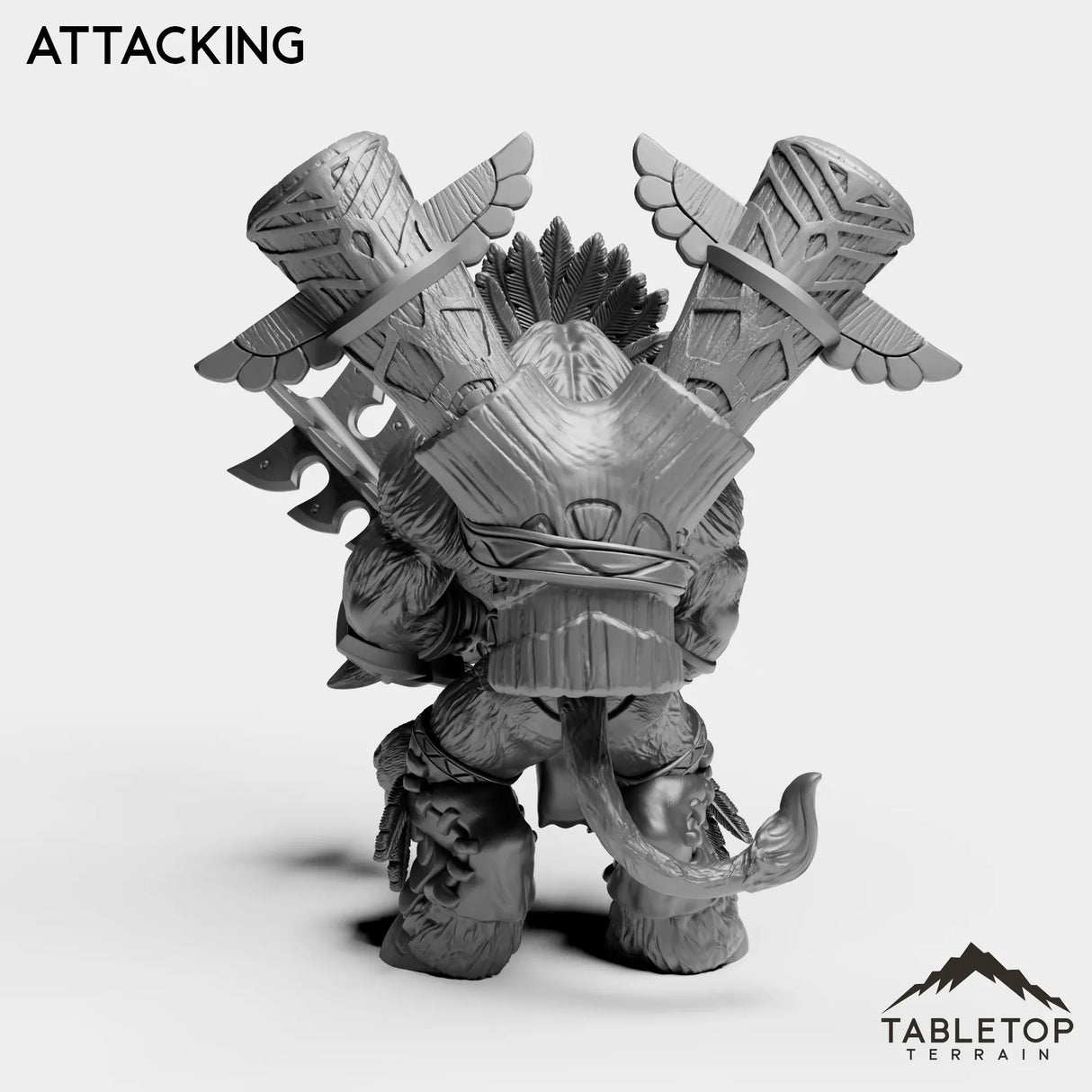 Tabletop Terrain Miniature Minotaur Leader
