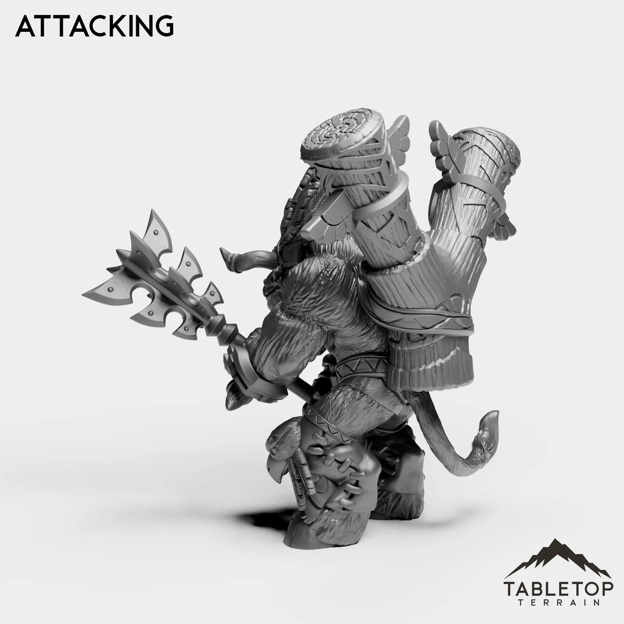 Tabletop Terrain Miniature Minotaur Leader
