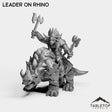 Tabletop Terrain Miniature Minotaur Leader on Rhino