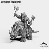 Tabletop Terrain Miniature Minotaur Leader on Rhino
