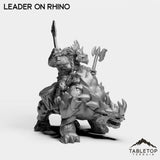 Tabletop Terrain Miniature Minotaur Leader on Rhino