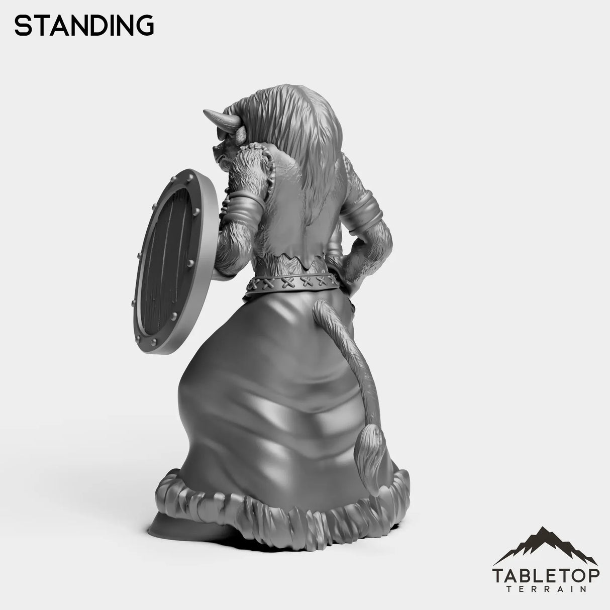 Tabletop Terrain Miniature Minotaur Shaman Starter Female